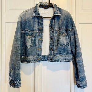 Rag&Bone Cropped Denim Jacket